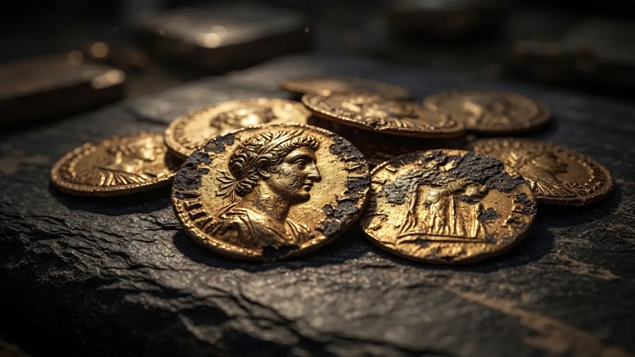 Mapa antiguo de las rutas del oro